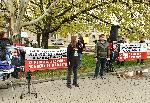 Протест в подкрепа на Десислава Иванчева пред Президенството