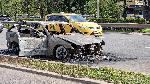 София – Изгорял автомобил на Цариградско шосе