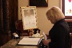 София - Апостолическа нунциатура - съболезнователна знига за папа Франциск
