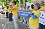 София - Българска Фалун Дафа асоциация с мирен протест пред посолството на Китай