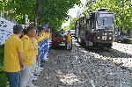 София - Българска Фалун Дафа асоциация с мирен протест пред посолството на Китай