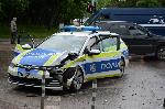 София - Катастрофа между полицейска кола и автомобил