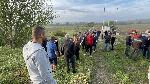 Хасково - село Подрепа - земеделци на протест пред площадка за противоградни ракети