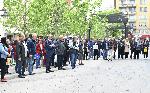 Протест пред Столична библиотека за по-високи възнаграждния на работещите