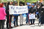 София- Протест пред Столична библиотека