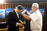 Варна  - Почетен знак от военноморското училище за  д-р Милен Врабевски<br />