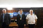 Варна  - Почетен знак от военноморското училище за  д-р Милен Врабевски<br />