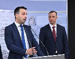 Представители на политическите сили  в Столичния общински съвет дават изявление пред медиите