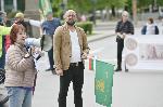София - Акция срещу еврото на Орлов мост