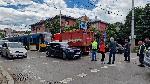 София - аварирал автомобил - трамвайна линия