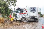 Село Радомирци, Червен бряг - Катастрофа на тежкотоварен автомобил в бензиностанция