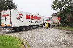 Село Радомирци, Червен бряг - Катастрофа на тежкотоварен автомобил в бензиностанция