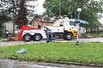 Село Радомирци, Червен бряг - Катастрофа на тежкотоварен автомобил в бензиностанция