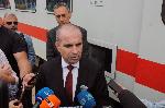 Бургас - министър Караджов на бургаската гара - съвещание