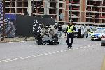 София - зрелищна катастрофа на бул.Г.М.Димитров и бул. Симеоновско шосе