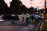 София - Оглед на катастрофата с патрулка на бул. Никола Петков