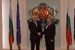 Президентът Румен Радев се среща с Люпчо Георгиевски , председател на заличения от властите в Република Северна Македония български културен клуб