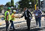 София - Васил Терзиев инспектира ремонта на бул.Стамболийски