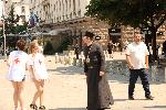 София - Акция на БЧК-раздаване на вода