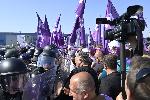 Пловдив - Протест на горски служители - магистрала Тракия