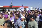 Пловдив - Протест на горски служители - магистрала Тракия