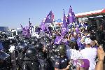 Пловдив - Протест на горски служители - магистрала Тракия