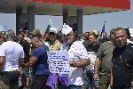 Пловдив - Протест на горски служители - магистрала Тракия