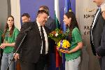 София - Вицепремиер Атанас Зафиров - награжаване на волейболистките шампиони