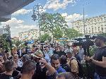 Протест на сдружение БОЕЦ срещу ръководството на Комисията за противодействие на корупцията, има напрежение и арестуван
