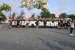 Пловдив - Протест на футболни фенове