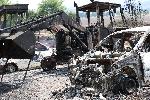 Село Рани луг, Трън – Изгорели къщи и селскостопанска техника и автомобили