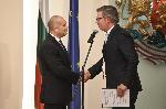 София - Президентство - отличие за нидерландския посланик
