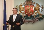 София - Президентство - отличие за нидерландския посланик