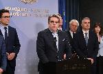 Народни представители от ПГ "Продължаваме Промяната - Демократична България" дават изявление