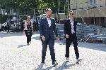 София - Кметът Васил Терзиев в 143 основно училище