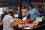 София - Женски пазар - етикети в евро и лева