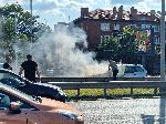 София - Горяща кола, верижна катастрофа