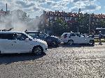 София - Горяща кола, верижна катастрофа