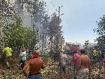 Българово – Пожар във вилна зона Лозницата