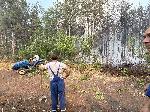 Българово – Пожар във вилна зона Лозницата