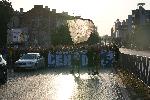 Феновете на Левски превзеха  с шествие столичните булеварди  преди мача с холандския Алкмаар
