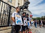 София - Протест в подкрепа на ранените от АТВ-то в Слънчев Бряг