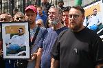 София - Протест в подкрепа на ранените от АТВ-то в Слънчев Бряг