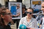 София - Протест в подкрепа на ранените от АТВ-то в Слънчев Бряг