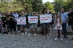 Бургас- Протест в подкрепа на ранените от АТВ-то в Слънчев Бряг
