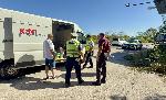 Проверки на полицаи и служители от БАБХ с цел ограничаване на огнищата на шарка по овцете на поста преди село Подкрепа