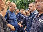 Сопот - Протест пред ВМЗ преди посещението на Урсула фон дер Лайен