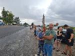 С.Ясен - Блокиране на пътя в протест