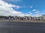 С.Ясен - Блокиране на пътя в протест