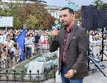 София - Протест на "Правосъдие за всеки"<br />3D мапинг за Деня на независимостта на Украйна върху фасадата